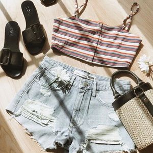 Privacy Please Revolve Crop Tank Size Small